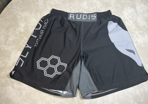 Rudis Sly Fox Black Gray Wrestling Shorts Size SEE DESCRIPTION 1108 - Picture 1 of 10