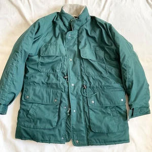 St Johns Bay Men spring autumn winter Jacket Large Green India made chest 52 in - Picture 1 of 8