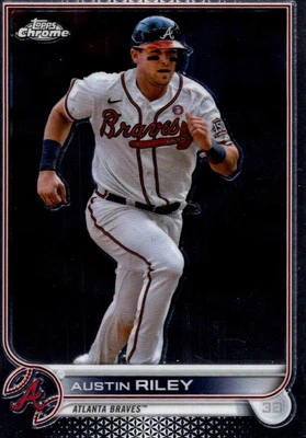 2022 Topps Chrome Austin Riley Atlanta Braves #116 - Image 1 of 2