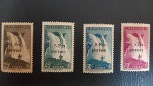 JUEGO CAMEROUN SPITFIRE +5FR, 25Ç, 45Ç, 60Ç, 70Ç, COLONIA FRANCESA MNH - Imagen 1 de 2