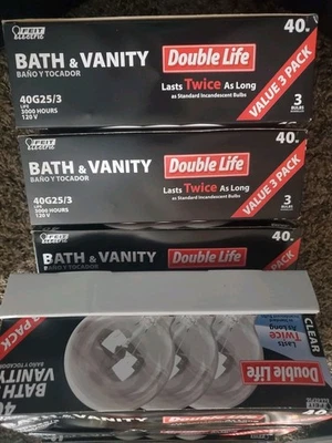 Feit ELECTRIC 40-Watt Bath & vanity bulbs 120v 40G25/3 (18 BULBS TOTAL) - Image 1 of 3
