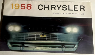 1958 CHRYSLER CAR BROCHURE: GLAMOUR CAR OF THE FORWARD LOOK W FOLD-OUT - Image 1 of 4