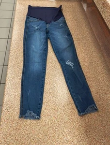 D. Jeans Blush Pink Stretch Denim Mid-Rise Cropped Jegging Jeans Size 26 Girl T - Picture 1 of 7