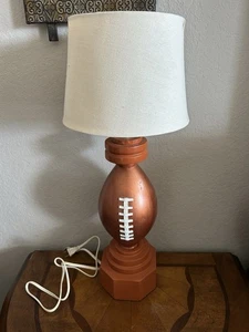 Wooden Football Base Design Child’s Bedroom Lamp With/Without Shade 24” - Works - Picture 1 of 13