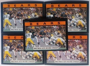 1985 Topps #22 Chicago Bears Walter Payton Hof [5] Hilgenberg casi nuevo/como nuevo 05943 - Imagen 1 de 7