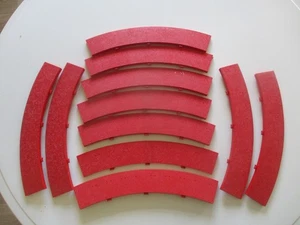 11 bordes exteriores Scalextric ROJO curva estándar T41 - estampado 02551 - Imagen 1 de 10