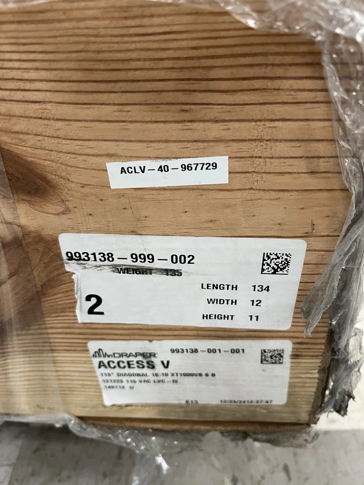 Draper Access V Proyección Película Audio Video Pantalla Motorizada 993138 Foto 1 de 3