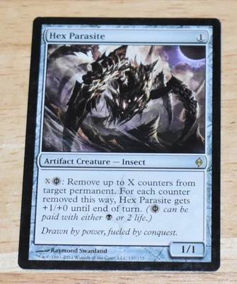 MTG Rare Artifact Insect Creature Hex Parasite New Phyrexia - Image 1 of 2