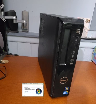 Dell Vostro Windows 7pro Intel Core 2 Quad  4GB 320GB Desktop PC w/video board - Image 1 of 4
