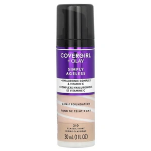 Olay Simply Ageless, 3-in-1 Foundation, 210 Classic Ivory, 1 fl oz (30 ml) - Picture 1 of 3