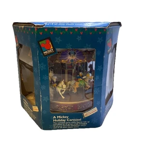 Carrusel musical animado Mr Christmas Mickey Mouse A Mickey Holiday Go Round - Imagen 1 de 9