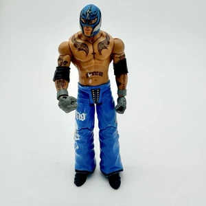 WWE Rey Mysterio Action Figure Series 2 Mattel 2010 Pantaloni Blu Lucha Libre Giocattolo - Foto 1 di 9