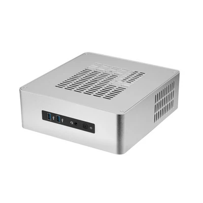 All Aluminum Chassis Small Desktop Computer Case PSU HTPC Mini-ITX PC  - Image 1 of 4
