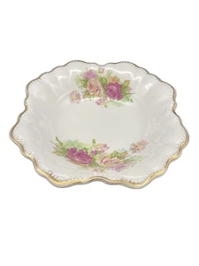 Antique bowl Serving dish O.C. Co. Limoges floral Roses 9 1/2” ca. 1886-1912 JS - Picture 1 of 8