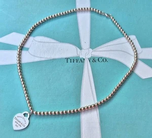 Authentische Tiffany & Co Herzanhänger Perlenkette. UVP 575£ - Bild 1 von 11