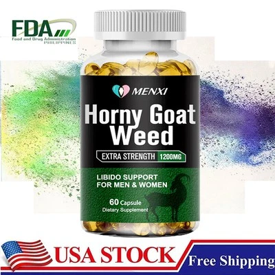 Extracto de hierba Horny Goat 1200 mg Maca, saw palmetto ginseng, arginina 60 cápsulas Foto 1 de 4