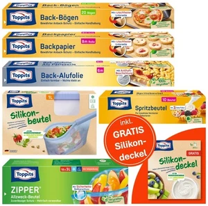 Toppits® Back-Set Backpapier Bögen Alufolie Spritzbeutel Allzweckbeutel Silikon - Bild 1 von 9