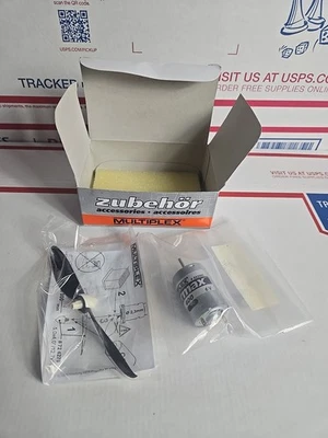 Motor eléctrico Multiplex Permax 400 6V RC #332545 con hélice Nuevo de Lote Antiguo Foto 1 de 4