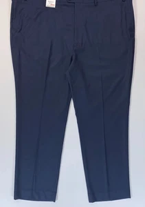 NEW ROUNDTREE & YORKE TRAVEL SMART MENS DARK BLUE PANTS CLASSIC FIT 50x32 - Picture 1 of 18