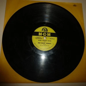 BLUES 78 RPM RECORD - BLIND JOHNNY DAVIS - MGM 10574 - Imagen 1 de 2