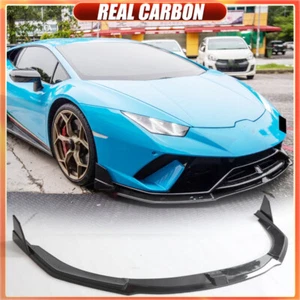 Alerón labial de parachoques delantero de carbono real para Lamborghini Huracan Performante 2017-19 - Imagen 1 de 13