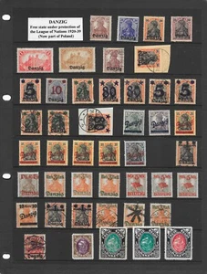 DANZIG useful collection (5 scans) 1920-1936 (233 stamps) mint hinged and used - Picture 1 of 5