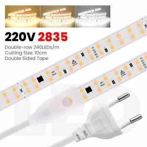 COB LED Stripe Streifen 230V Lichtband Leisteband Lichtschlauch IP67 Wasserdicht - Bild 1 von 27