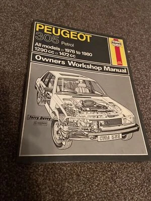 Haynes Workshop Manual No. 538. Peugeot 305 Petrol - All Models - 1978 to 1980 - Image 1 of 4