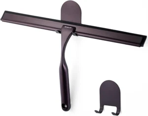 12" Shower Squeegee with Two 3M Adhesive Hooks - Stainless Steel Squeegee - 12" - Picture 1 of 6