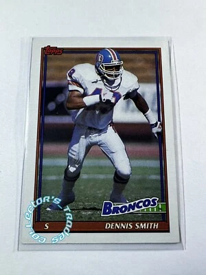 Dennis Smith 1991 Topps NFL No.556 Denver Broncos S - Image 1 of 2