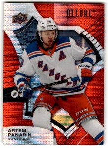 2021-22 Upper Deck Allure Red Rainbow Artemi Panarin #9 New York Rangers