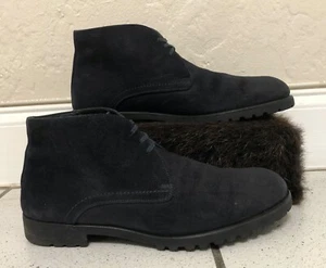 Stivali HARRYS of LONDON Joshua Uomo Navy Eleganti Desert Taglia 9US Made in Italy  - Foto 1 di 7