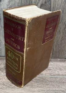 Vintage Ready Reference Handbook of Chemistry & Physics 1959 40th Edition - Picture 1 of 10