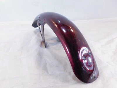 Harley Davidson Sportster 883 & 1200 & Dyna Cherry Red Front Wheel Cover Fender - Image 1 of 4