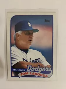 Tom Tommy Lasorda 1989 Topps Baseball Card #254! Los Angeles Dodgers Manager MLB - Picture 1 of 2