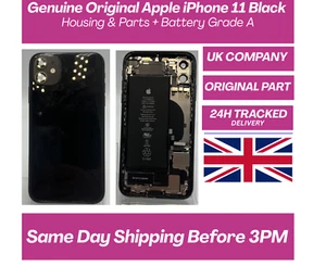 Genuine Original Apple iPhone 11 Black Housing & Parts A Grade NEXT DAY DEL - Zdjęcie 1 z 9