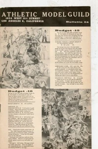 ATHLETIC MODEL GUILD * BULLETIN 54 * VERY RARE 50S BULLETIN * 8 PAGES - Picture 1 of 6