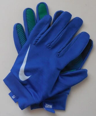 Nike Base Layer Run Gloves Youth Unisex Royal Blue/Stadium Green/White Small - Image 1 of 4