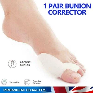 2 gel silicone alluce protezione dita raddrizzatore correttore spargi stecche pad - Foto 1 di 5
