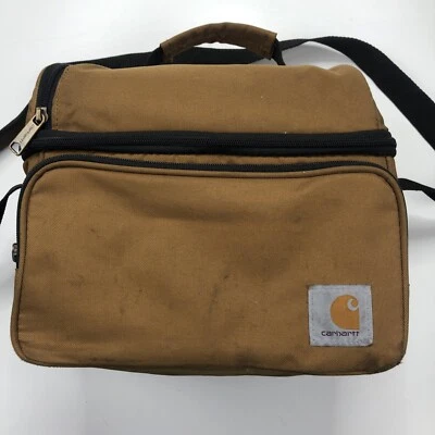 Saco refrigerador de almoço Carhartt marrom três compartimentos isolado marrom - Imagem 1 de 4