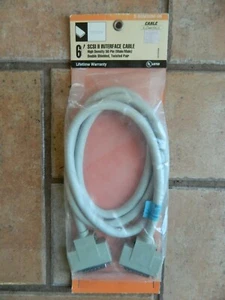 NOS Vintage 6' SCSI 11 Interface Cable for vintage computer or printer - Picture 1 of 2