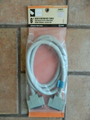 NOS Vintage 6' SCSI 11 Interface Cable for vintage computer or printer - Image 1 of 2