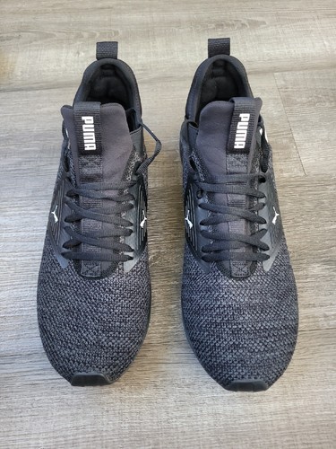 Scarpe da corsa PUMA da uomo Enzo taglia 13 US beta tessute asfalto nero 376840 04