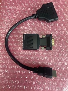 High Speed HDMI Male to 2 Female splitter cable with VGA Male connector - 20cm - Picture 1 of 5