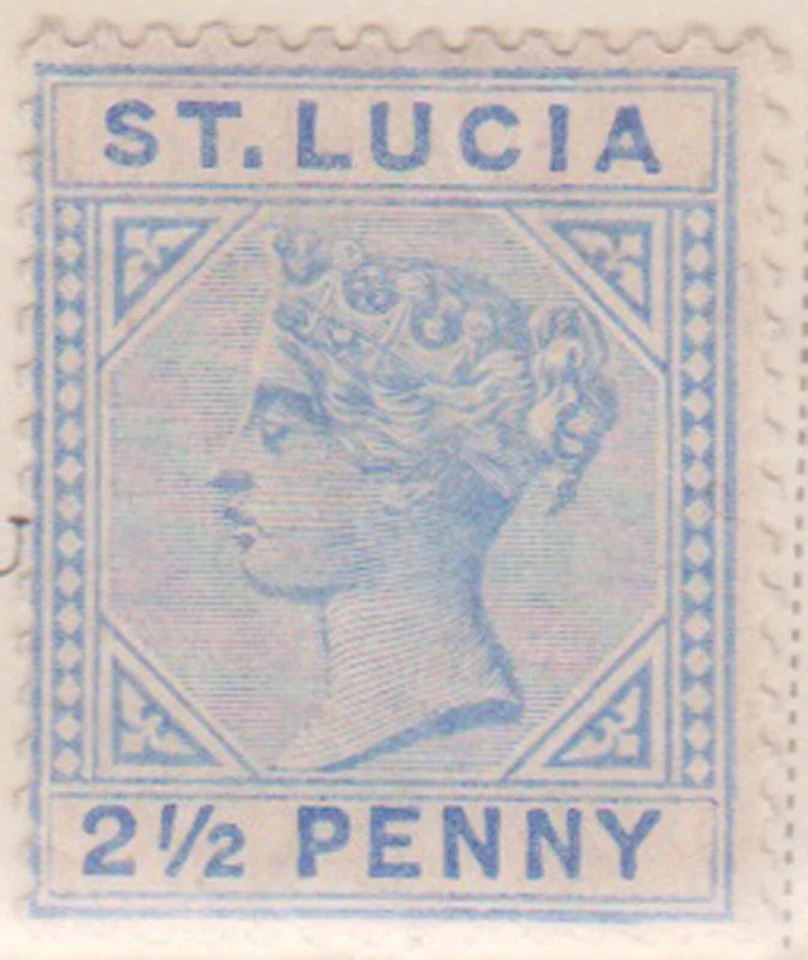 (F220-19) 1883-91 St Lucia 2 1/2d ultramarine  MH (S) (KW68) - Изображение 1 из 1