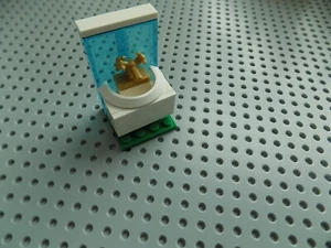 Lego Furniture Bathroom/Kitchen Sink Faucet Translucent Blue Backdrop - Picture 1 of 3