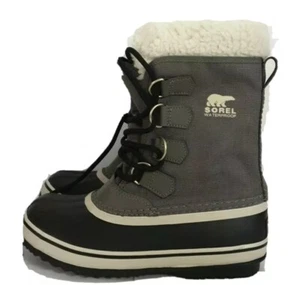 Sorel Winter Carnival Pewter Black Snow Boots Womens SIZE UK 4 EU 37 REF USS - Picture 1 of 7