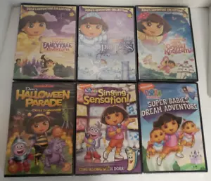 6 Dora the Explorer NEW DVD set: Halloween, Fairytale, Snow Princess, Crystal+++ - Picture 1 of 1