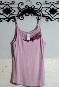 Maurices Women's Knit Top Size M Sleeveless Lavender Round Neck - Picture 1 of 4