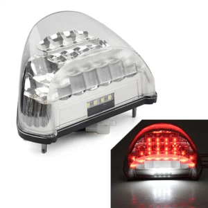 White Tail Light Brake Light Turn Signals For Kawasaki Ninja ZX-12R 2000-2005 - Picture 1 of 16